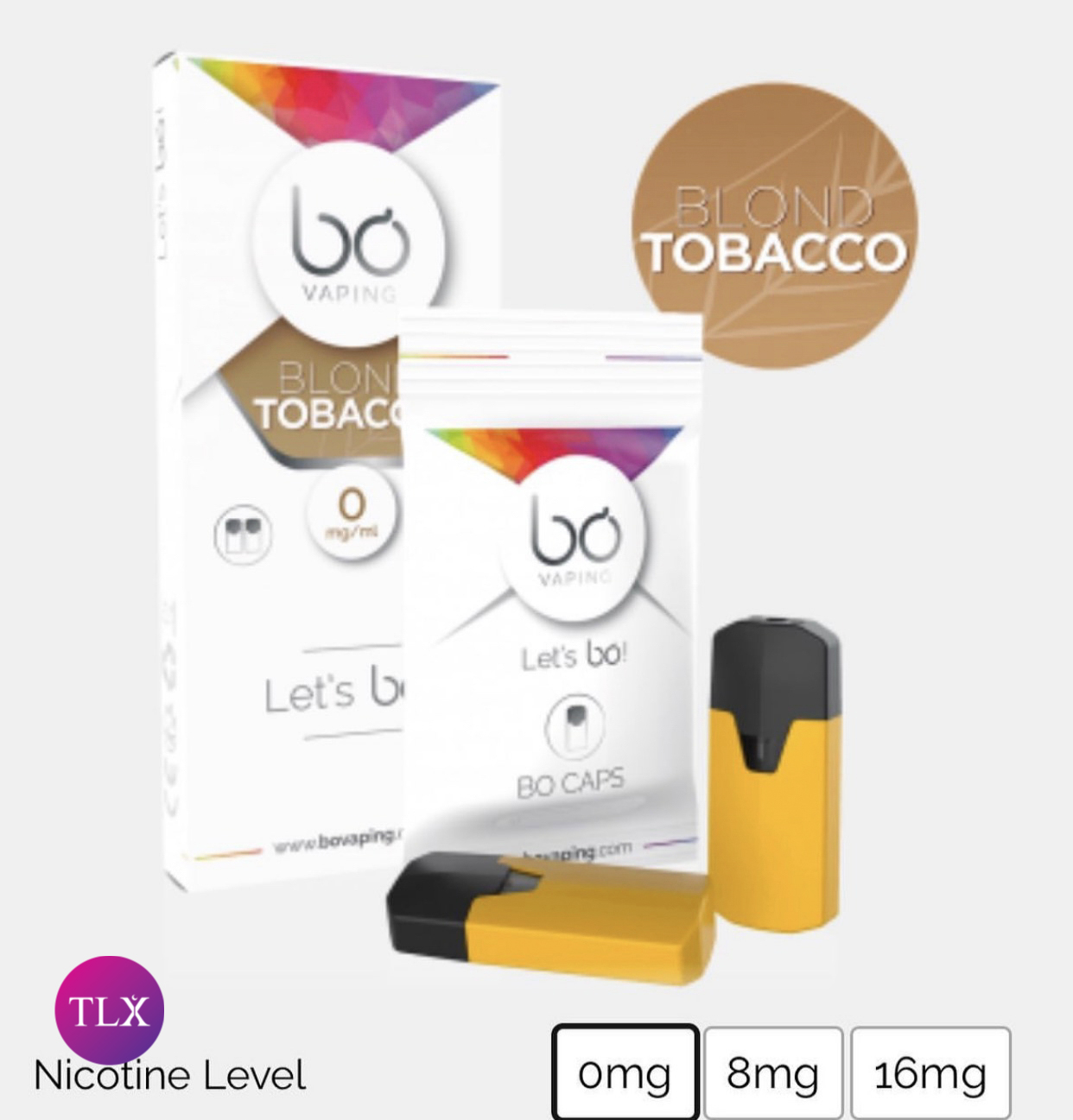 Bovaping Pod lẻ- 16mg- Vị Blon Tobaco