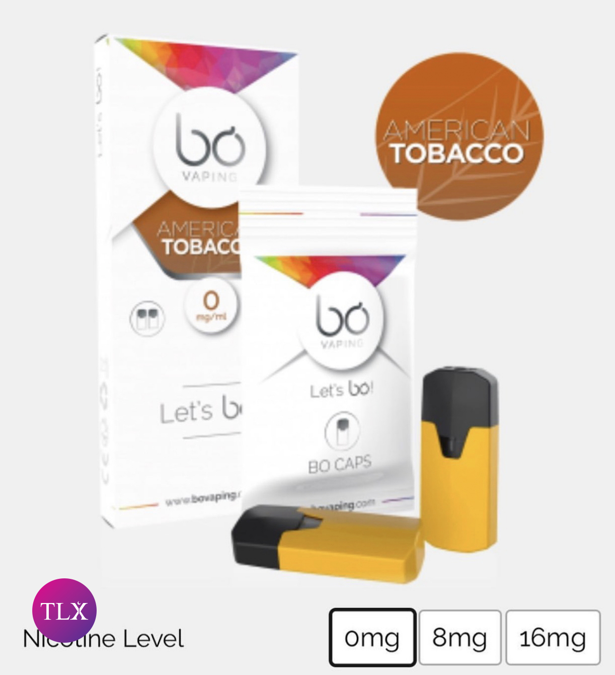 Bovaping Pod lẻ- 16mg- Vị Amerrican Tobaco