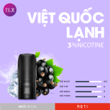 Pack Đầu chứa dầu Moti C- Arise- 30mg- Vị Blackcurrent Cool( Việt Quất)