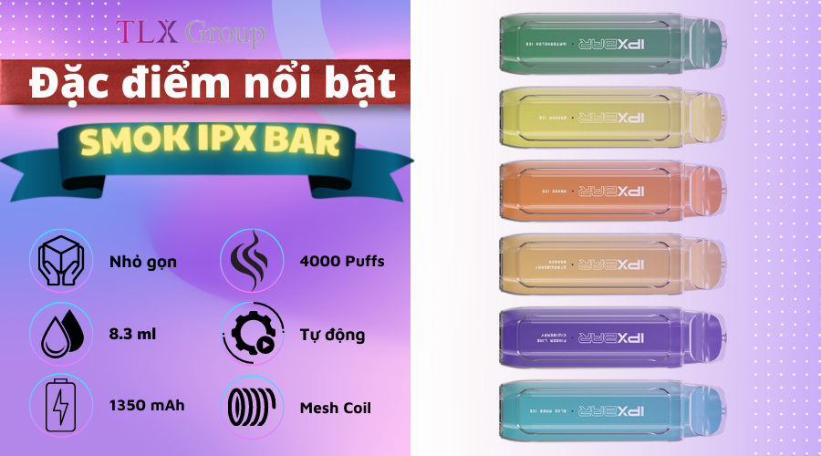 Đặc điểm nổi bật Smok IPX Bar