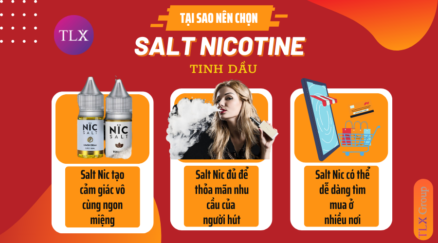 Lý do nên chọn tinh dầu Salt Nic 20mg