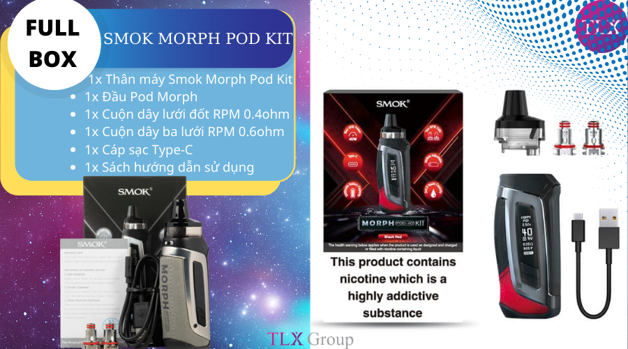 Bộ sản phẩm Smok Morph Pod Kit 